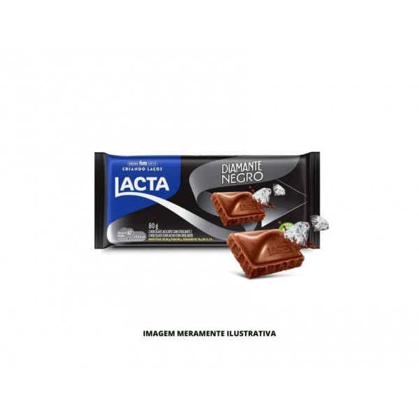 CHOCOLATE - LACTA - 80g DIAMANTE NEGRO - DP17